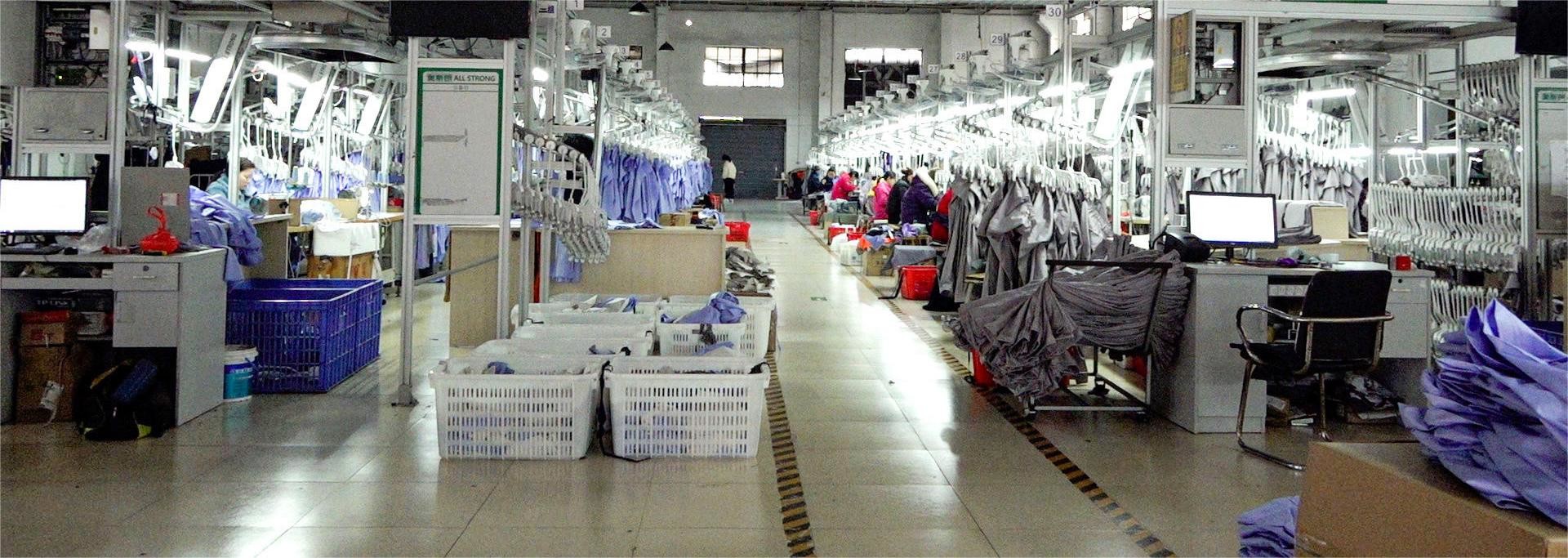 línea de producción de prendas de vestir
