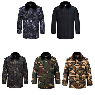 165-190 chaqueta fría de la prenda impermeable del trazador de líneas desprendible de la chaqueta del invierno del camuflaje de la prueba